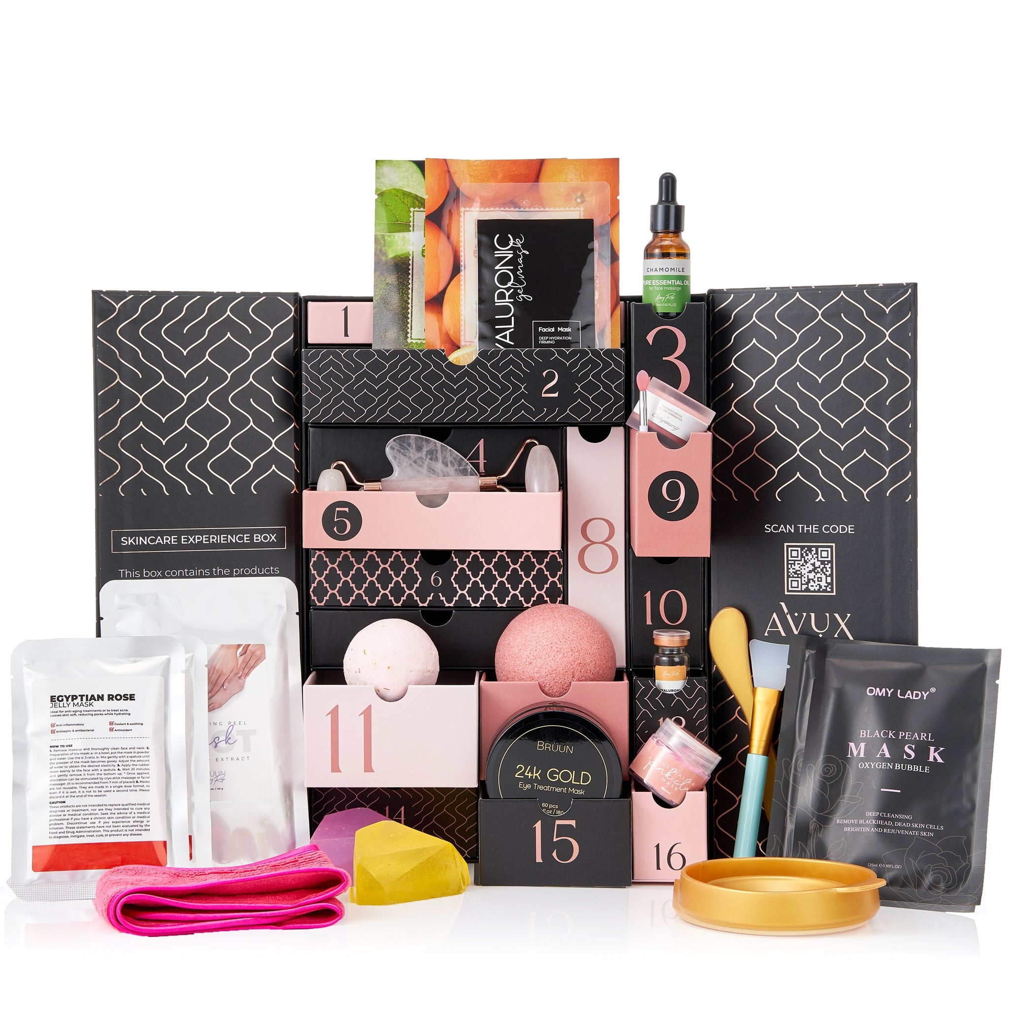AVUX Beauty Care Gift Box 23 pcs – Bath and Body Set - Spa Set Gift for women
