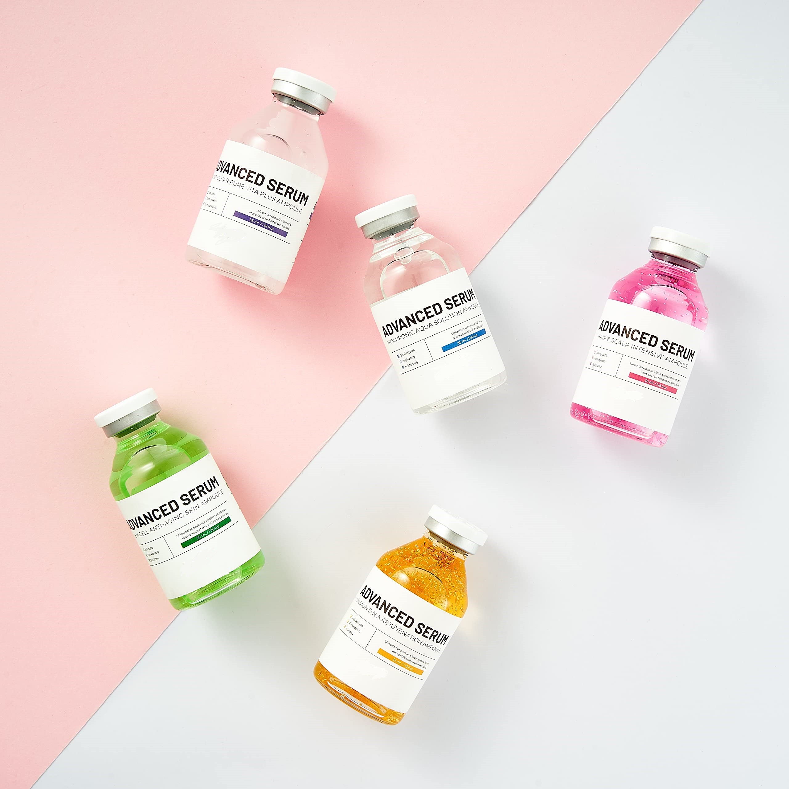 5 Advanced Serum Ampoule Kit for Microneedling 5 SERUM BUNDLE Bruun By Avery 