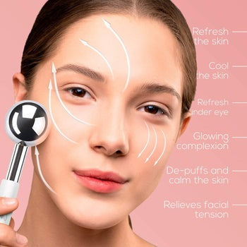 Facial Ice Globes Stainless Steel Rollers for Cryo Massage Ice Globes Bruun By Avery Rose 