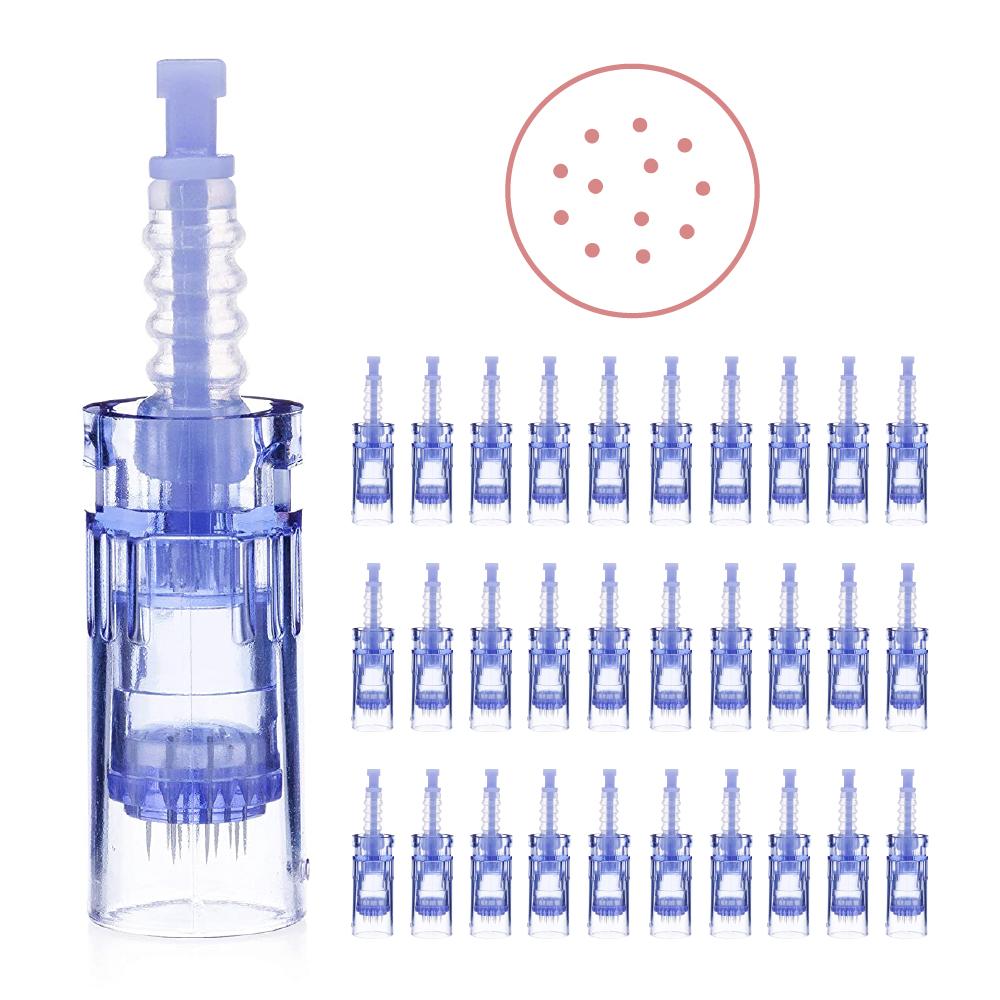 Dr. Pen 12 Pin Needle Replacement Cartridges Pack of 30 Pcs – Compatible with Dr pen A6, E30, N2, M7, M5 and mym SH-12 Pin Needles Cartridges Avery Rose Beauty 