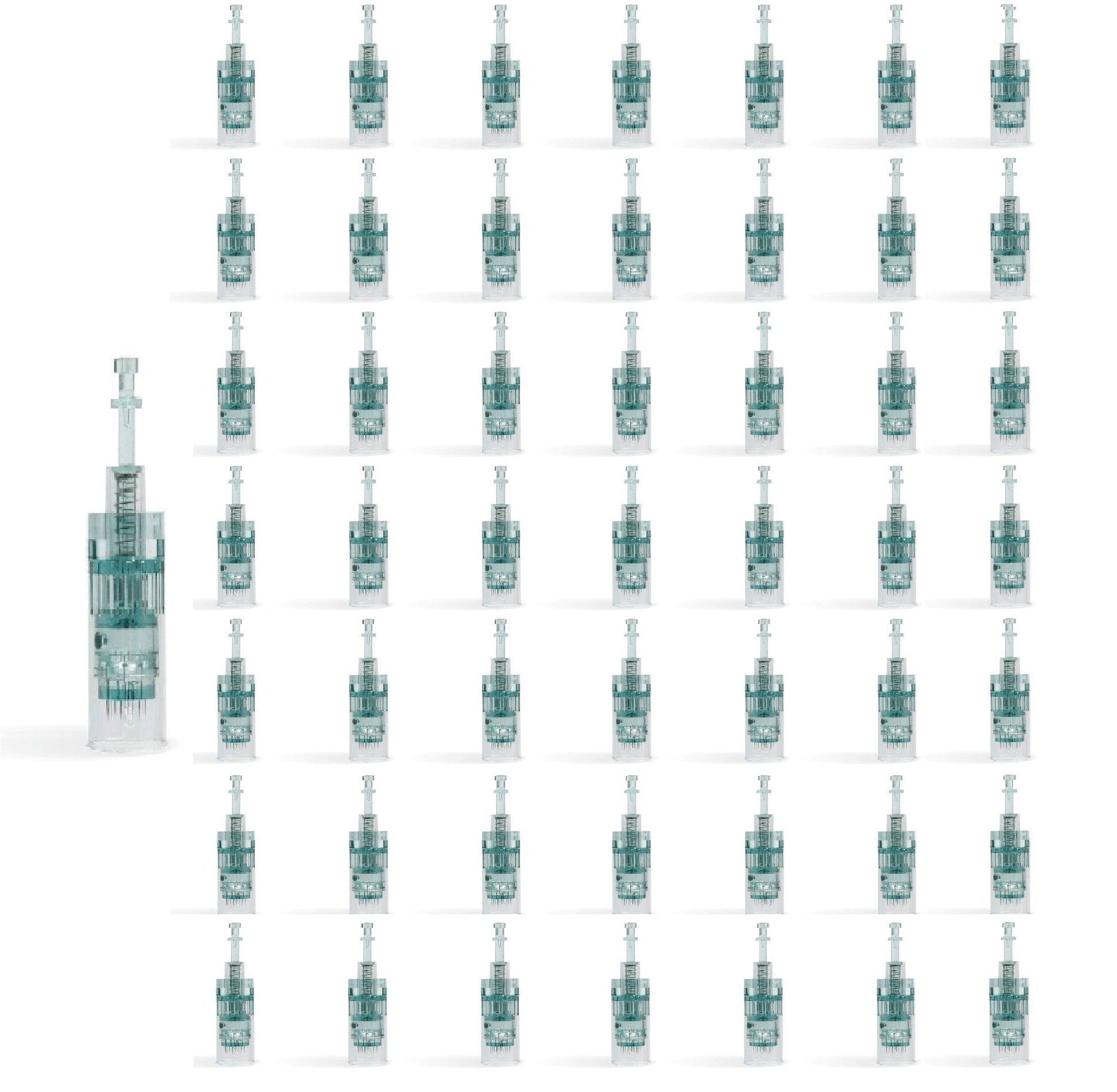 Dr. Pen Needle Replacement Cartridges Pack of 50 Pcs (10 X 16 Pins, 10 X 24 Pins, 10 X 36 Pins, 10 X 42 Pins and 10 X Nano Round Needle Cartridges) – Compatible with Dr pen Ultima M8 Avery Rose Beauty 