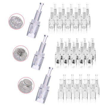 Derma Pen Needle Replacement Cartridge (10pcs/Pack) Replacement Cartridges Bruun Beauty 30 pcs: 10 - 36 Pins - 10 12 Pin - 10 Nano Round 