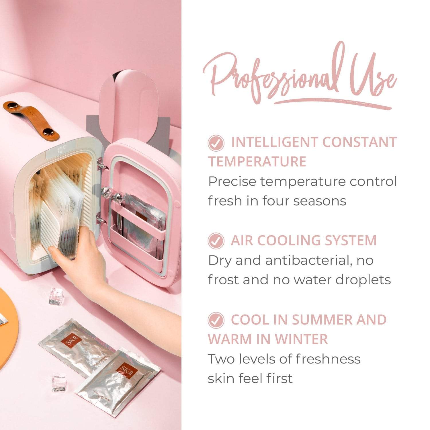 Beauty Fridge Cosmetics & Makeup Refrigerator Beauty Fridge Avery Rose 